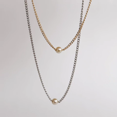 Choker Pérola Prata - comprar online