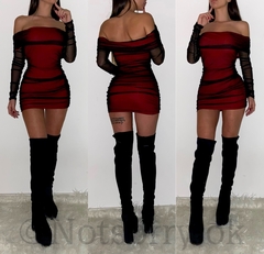 Vestido Rubí Tul Rojo