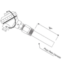 Termopares Com Isolações Minerais e Poços TIMP-SF 100