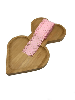 Fita 38mm importada com pinguinho dourada Rosa bb no metro