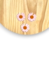 Aplique Resina Margarida Rosa Bebê 3x3 cm - comprar online