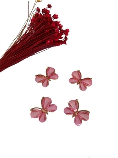 Borboletas de Metal Rosa bb unidade