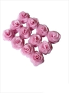 Flor de Organza Rosa bb 5cm unidade