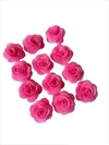 Flor de Organza Rosa Iogurte 5mm unidade