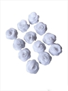 Flor de Organza Branco 5 cm unidade