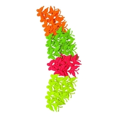 Borboletas prensadas 2cm - cores neon 10 unidades mistas