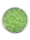 Contas miçanga que brilha no escuro 8mm - cor verde 30 gramas