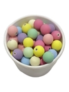 Contas miçanga emborrachado 10mm - cores candy color 30 gramas
