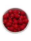 Contas miçanga emborrachado 10mm - cor vermelho 30 gramas