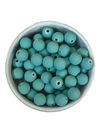 Contas Miçanga E 8mm Emborrachado - cor Azul Céu 30 gramas