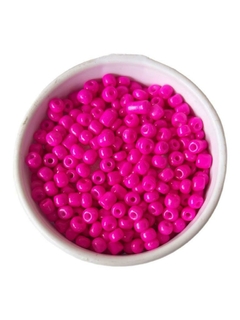 Contas miçangão 4mm - cor pink 20 gramas