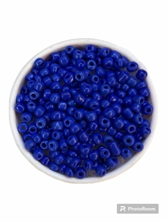 Contas miçangão 4mm - cor azul royal claro 20 gramas