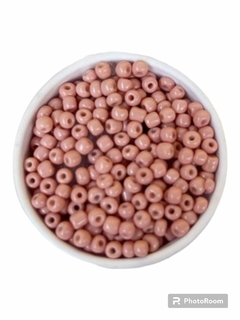 Contas miçangão 4mm - cor nude 20 gramas