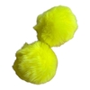 Pompom pelo alto 7cm Amarelo Neon - 1 Unidade