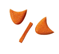 Orelhas de Paetês Laranja + Tira pra Encapar Tiara