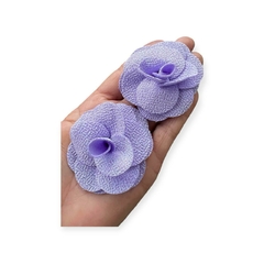 Florzinha de Poliéster 5 cm Lilás