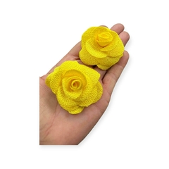 Florzinha de Poliéster 5 cm Amarelo
