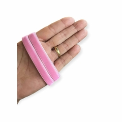 Veludo importado Sanding 10 mm - Rosa Médio no metro