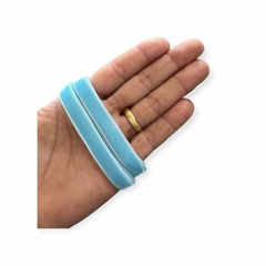 Veludo importado Sanding 10 mm - Azul BB no metro