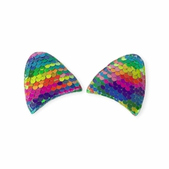 Orelhas de Paetês - Arco Iris par