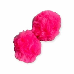 Pompom Pelo Alto 7cm Rosa Médio 1 Unidade
