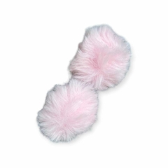 Pompom pelo alto 6cm Rosa bb - 1 Unidade