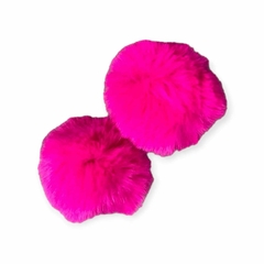 Pompom pelo alto 6cm Rosa Pink- 1 Unidade