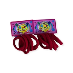 Xuxinha para Cabelo Vermelho 4 cm com 6 unidades