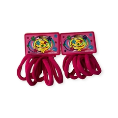 Xuxinha para cabelo pink 4 cm com 6 unidades