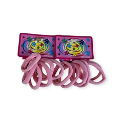Xuxinha para cabelo 4 cm rosa bb com 6 unidades