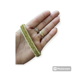 Fita Lurex Esponjosa 10mm - Dourado no metro