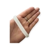 Fita Lurex Esponjosa 10mm - Branco no metro