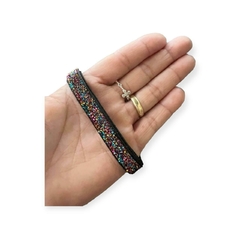 Fita Lurex Esponjosa 10mm - Preto Furta Cor no metro