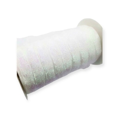 Fita Lurex Esponjosa 22mm - Branco Furta Cor metro