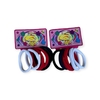 Xuxinha para cabelo cores escolares 4 cm com 6 unidades