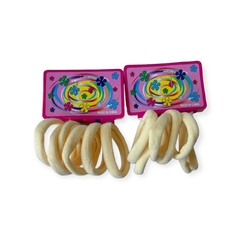 Xuxinha para cabelo Amarelo bb 4 cm com 6 unidades