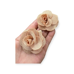 Florzinha de Poliéster 5cm Dourado