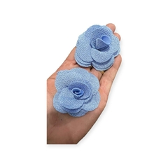 Florzinha de Poliéster 5cm Azul