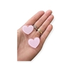 Coração de acrílico - Cor Rosa BB 2,5 - Unidade