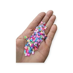 Micro coração cores diversos - 10grs