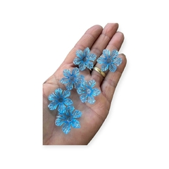 Florzinha Passantes Azul 25mm 15grs