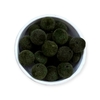 Contas Aveludada 10mm cor verde musgo 20 gramas