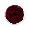Contas Aveludada 10mm cor vinho 20 gramas