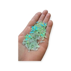 Paetê Micro Golfinho Verde 10 gramas