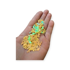 Paetê Micro Golfinho Amarelo 10 gramas