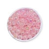 Contas Miçanga Bola de Sabão 8mm - Rosa bb 30 gramas