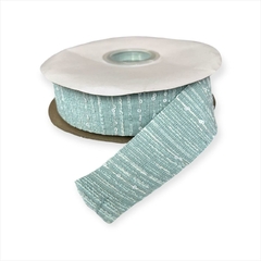 Fita 38mm Importada Tweed Azul no metro