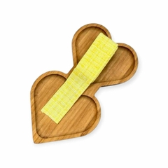 Fita 38mm importada Tweed no metro Amarelo