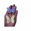 Borboleta de Cetim com Perola 4cm Unidade