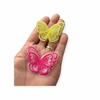 Borboleta Bordada Dupla 3D 4x3 cm Unidade